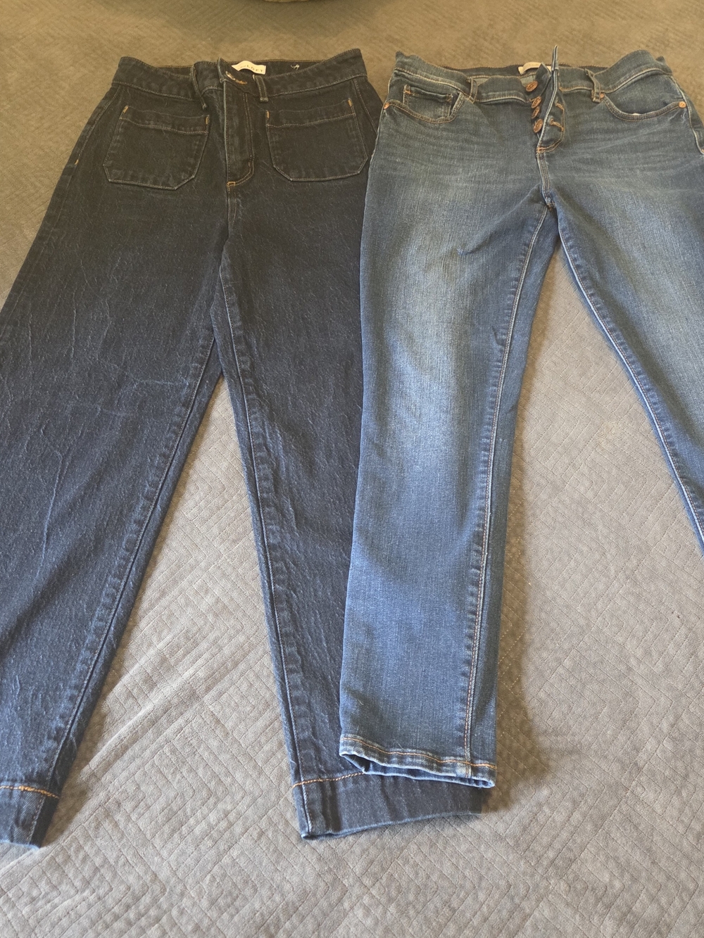 LOFT High Rise Jeans Duo - Dark Wash & Medium Blue